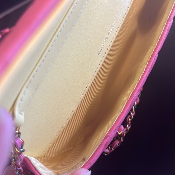 Chanel Sunglasses Holder with Chain in Rainbow Pink π π - Picture 13 of 17